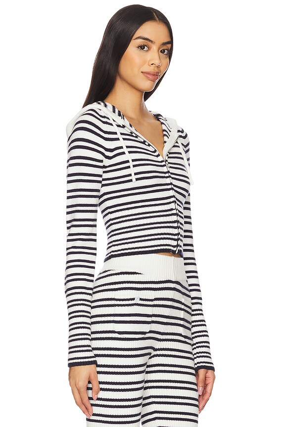 view 2 of 5 AIMEE 니트 후디 in Starlit Stripe