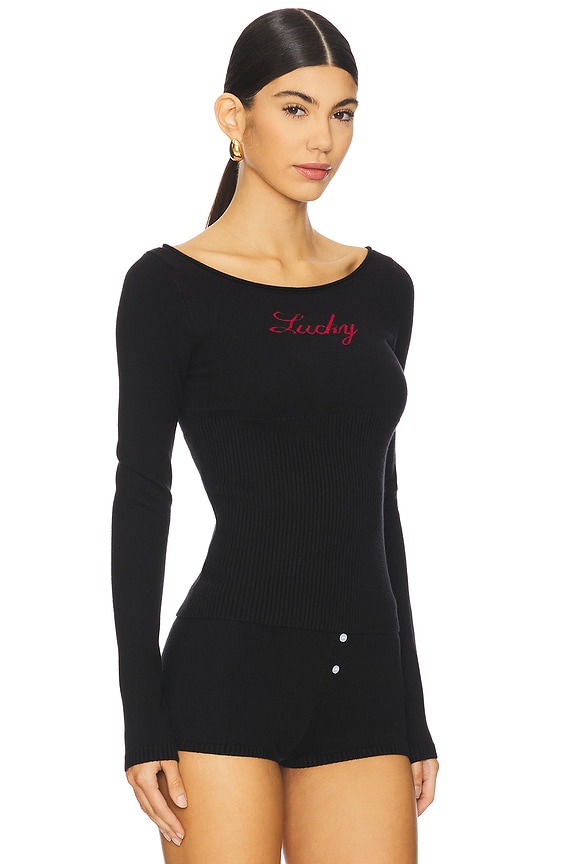 view 2 of 4 THEO 니트 스웨터 in Lone Star Black