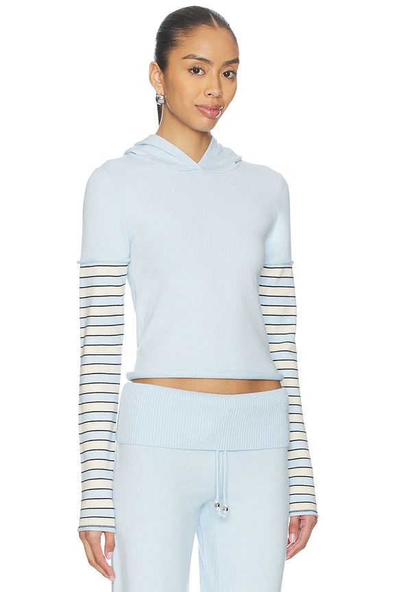 view 2 of 4 SWEAT À CAPUCHE MARINA CLOUD KNIT in Lighthouse