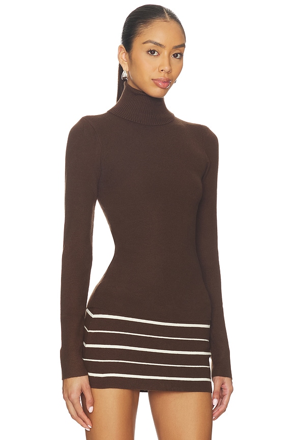 view 2 of 4 Tucker Cloud Knit Turtleneck in Amber