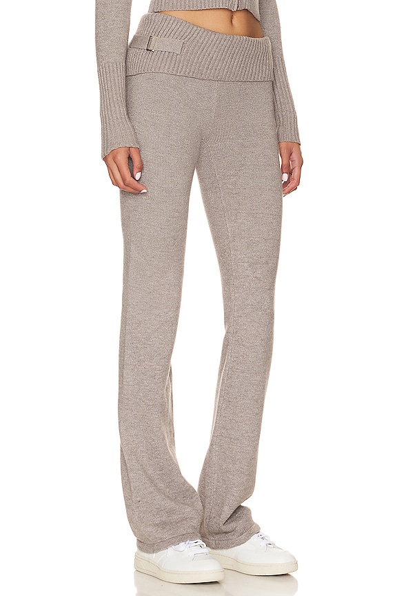 view 2 of 4 PANTALON DUVETEUX FLEUR in Heather Grey