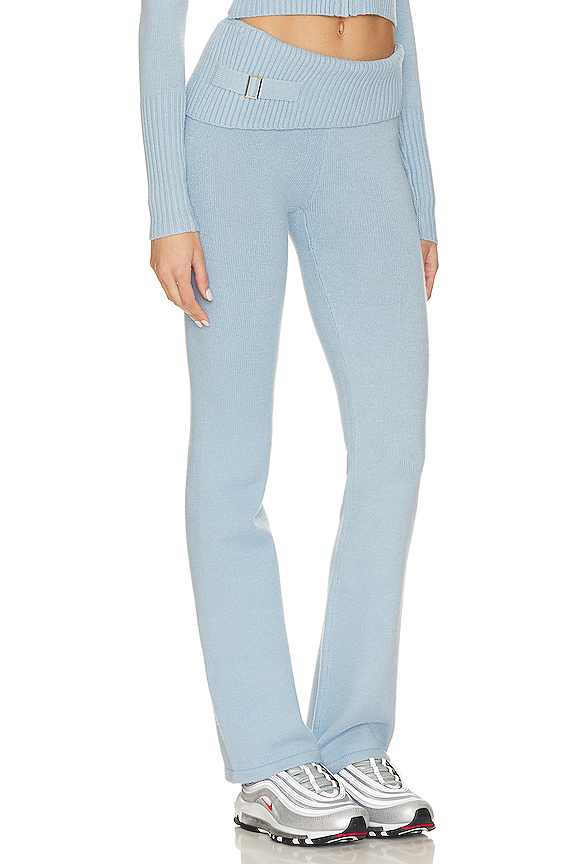 view 2 of 4 PANTALONES DE PUNTO DE NUBE FLEUR in Cornflower