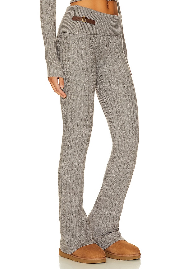 view 2 of 4 PANTALÓN TEJIDO DE OCHOS FLEUR in Dark Pearl