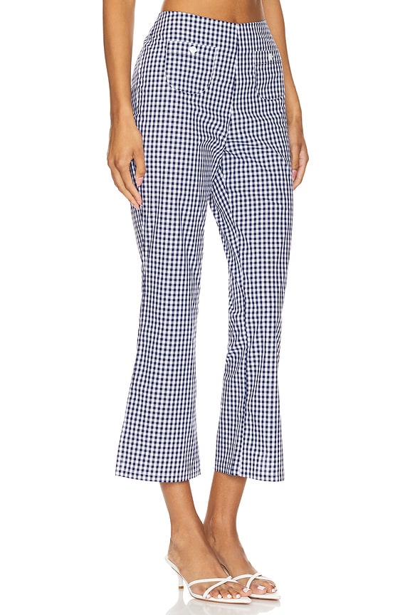 view 2 of 6 Parlour Poplin Capri in Seaside Gingham
