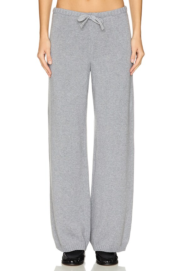 view 2 of 7 Wesley Cotton Knit Pant in Rain Cloud