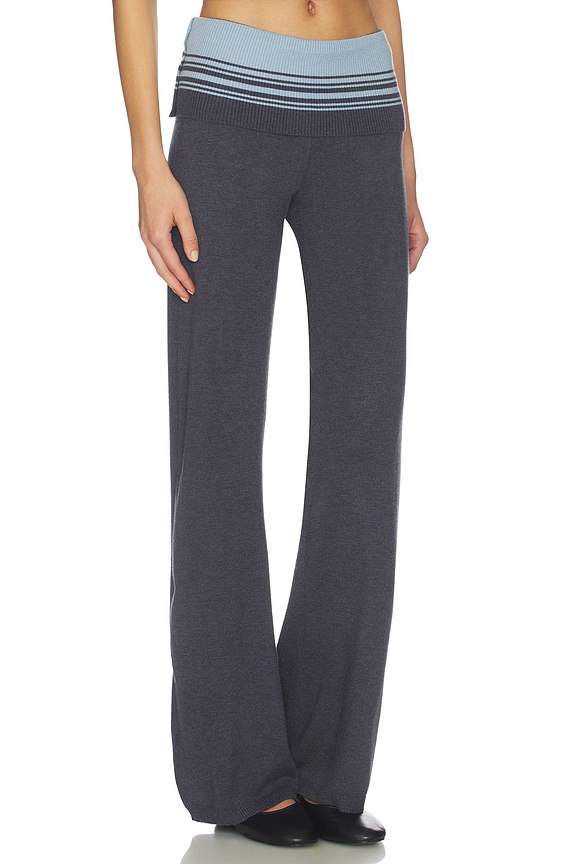 view 2 of 5 Shore Cloud Knit Pant in Stone Stripe