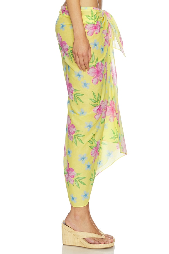 view 2 of 6 Alessia Sarong in Hibiscus Lemonade