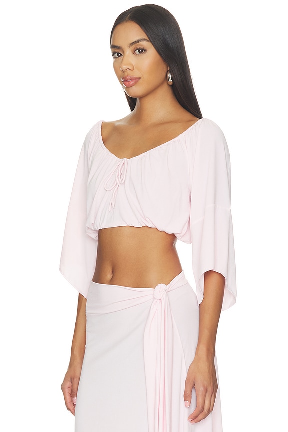 view 2 of 4 X Devon Lee Carlson Lola Jersey Blouse in Ballerina