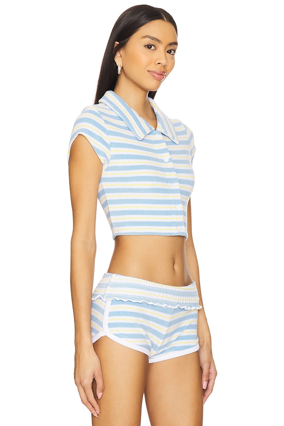 view 2 of 5 Laurel Button Up Top in Ashbury Stripe