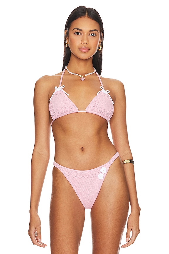 view 1 of 4 X Guizio Tide Knit Top in Slipper Pink