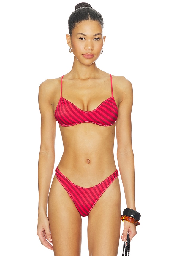 view 1 of 4 HAUT DE MAILLOT DE BAIN MAGNOLIA in Spring Stripe