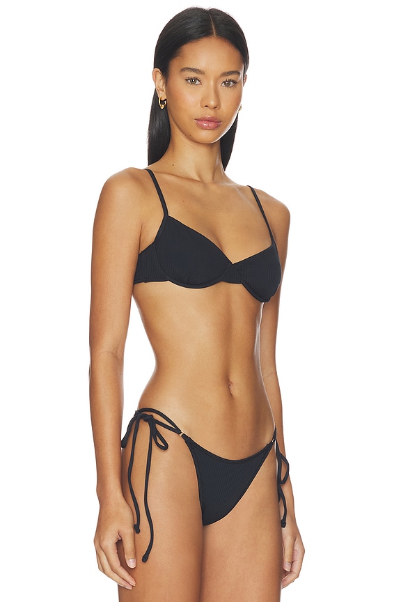 view 2 of 4 BAS DE BIKINI À ARMATURES IRELAND in Black