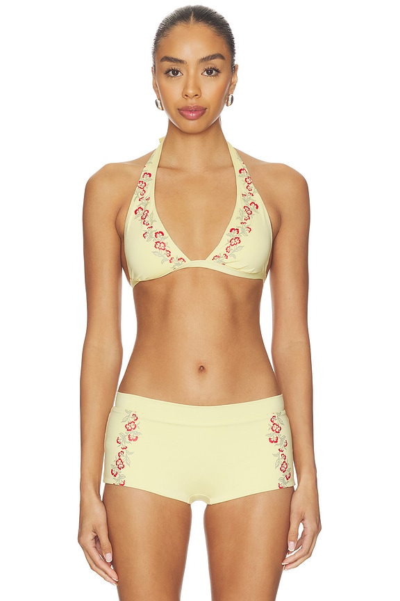 view 1 of 4 Frank Bikini Top in Hibiscus Beach