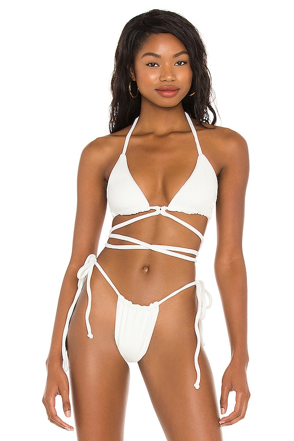 view 1 of 4 HAUT DE MAILLOT DE BAIN TATUM in White