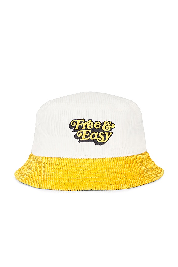 view 2 of 2 Be Happy Bucket Hat in Yellow