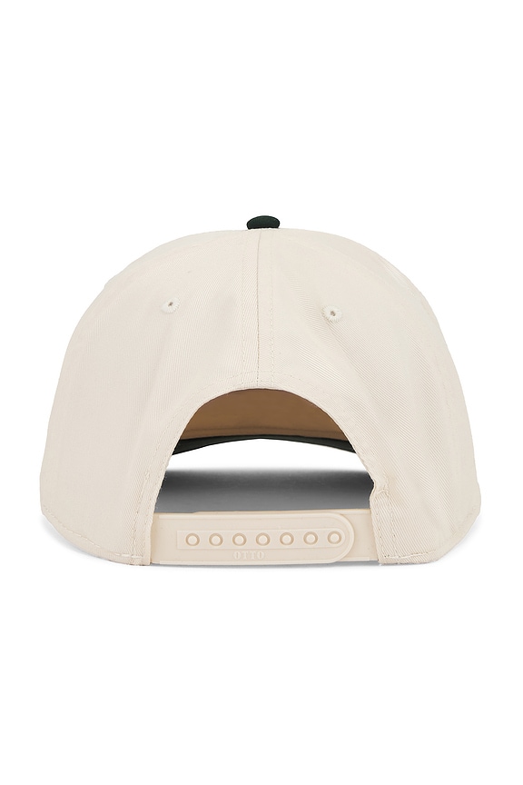 view 2 of 3 Trifecta Two Tone 5 Panel Snapback Hat in Natural & Green