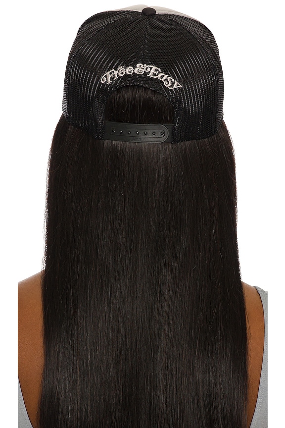 view 2 of 4 Trucker Hat in Black & Grey