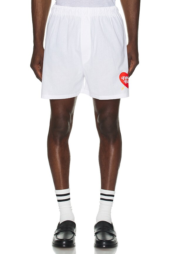 view 3 of 4 Heart & Arrow Classic Boxer Shorts in Coconut