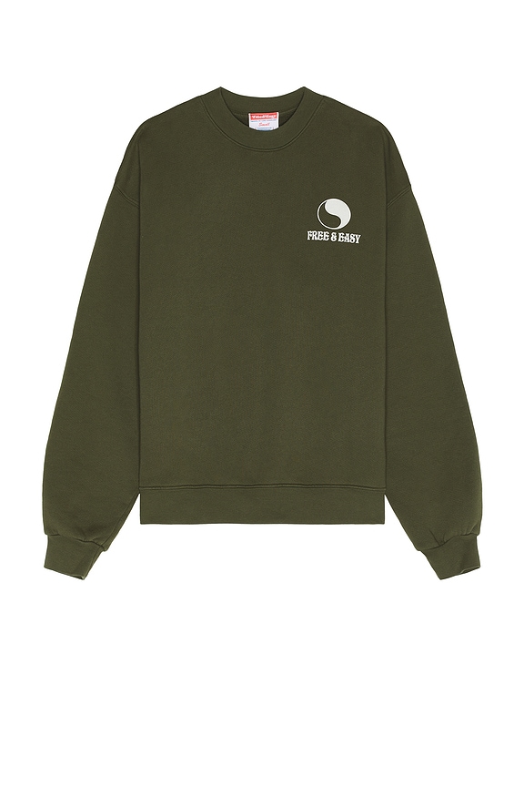 view 2 of 5 La Palma Heavy Fleece Sweatshirt in Olive