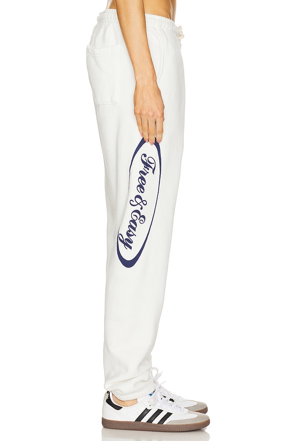 view 2 of 6 Script Heavy Fleece Sweatpants in Coconut