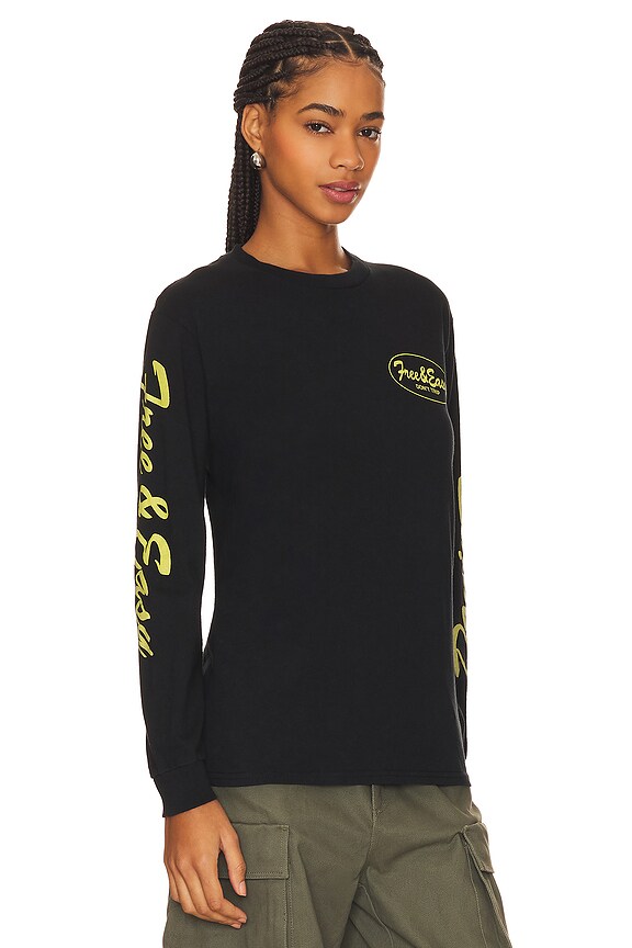view 2 of 4 Oval Long Sleeve T-shirt in Black
