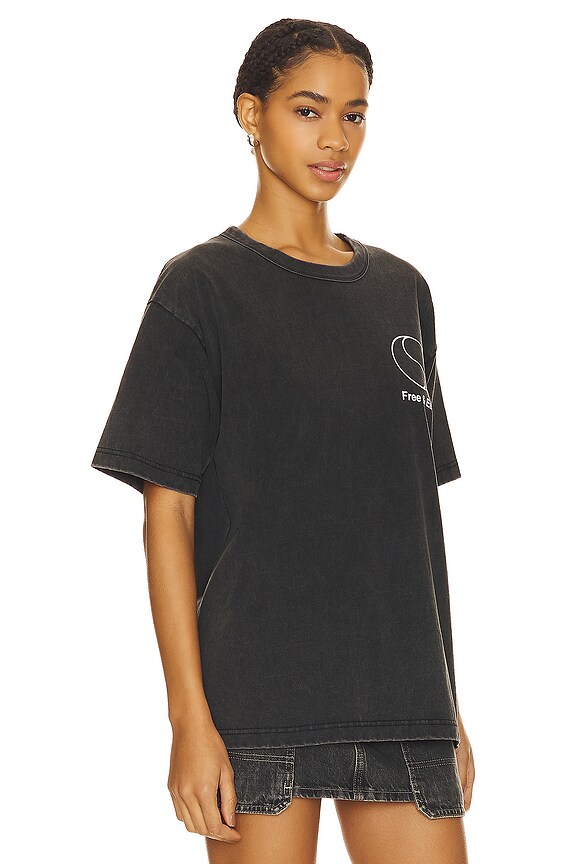 view 2 of 4 Yin Yang Premium Short Sleeve Tee in Washed Black