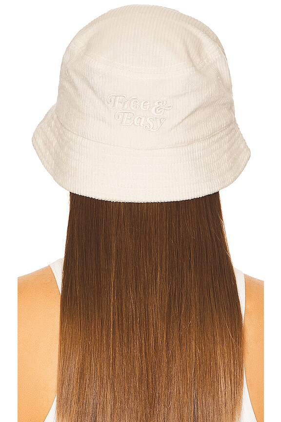 view 2 of 4 Don't Trip Fat Corduroy Bucket Hat in Chalk