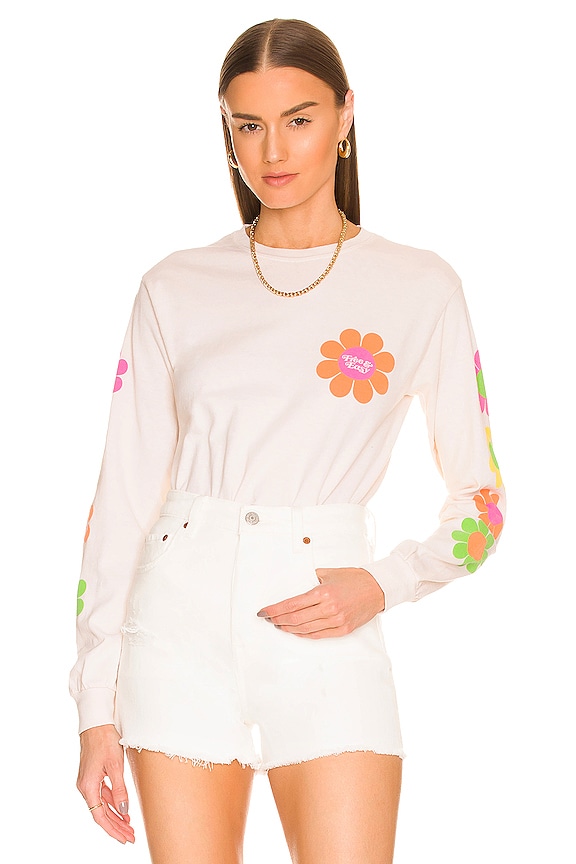 view 2 of 4 Flower Power Tee in White