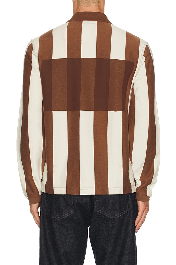 view 2 of 5 x Craig Green Heavy Weight Long Sleeve Polo Shirt in Uniform Brown