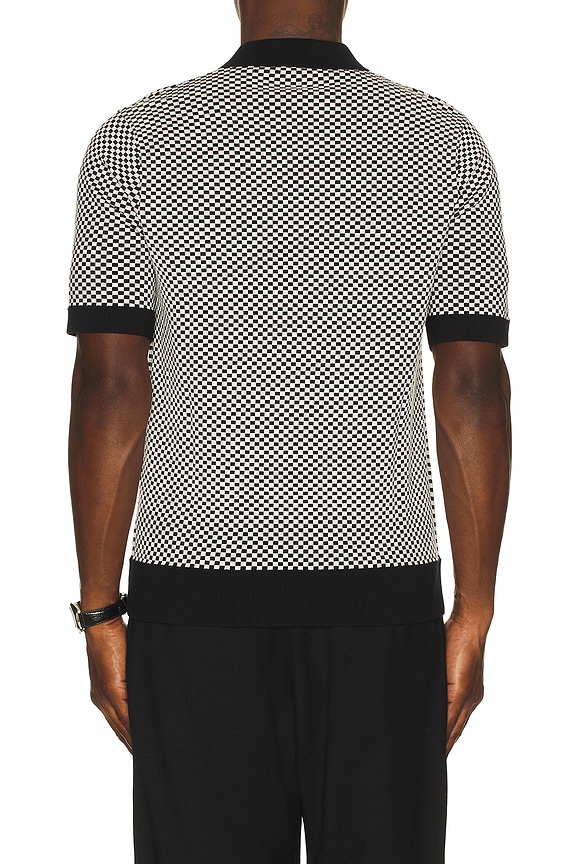 view 2 of 5 Chequrboard Button Thru Shirt in Black