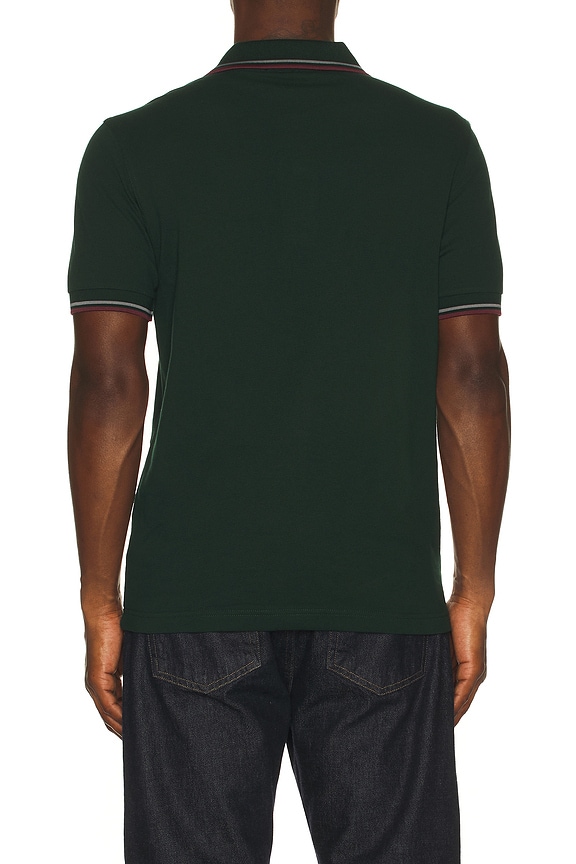 view 2 of 5 Twin Tipped Polo Shirt in Green, Black, & Oxblood