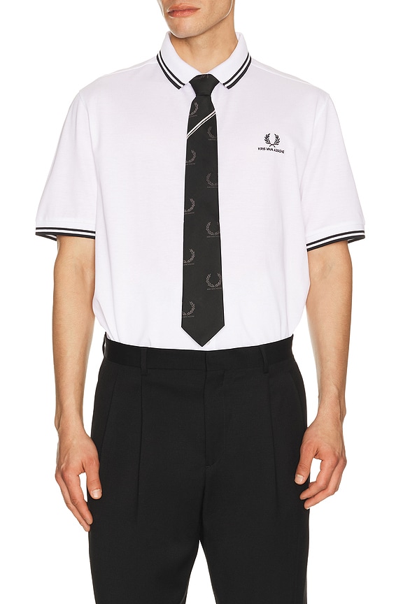 view 1 of 5 x Kris Van Assche Pique Shirt in White