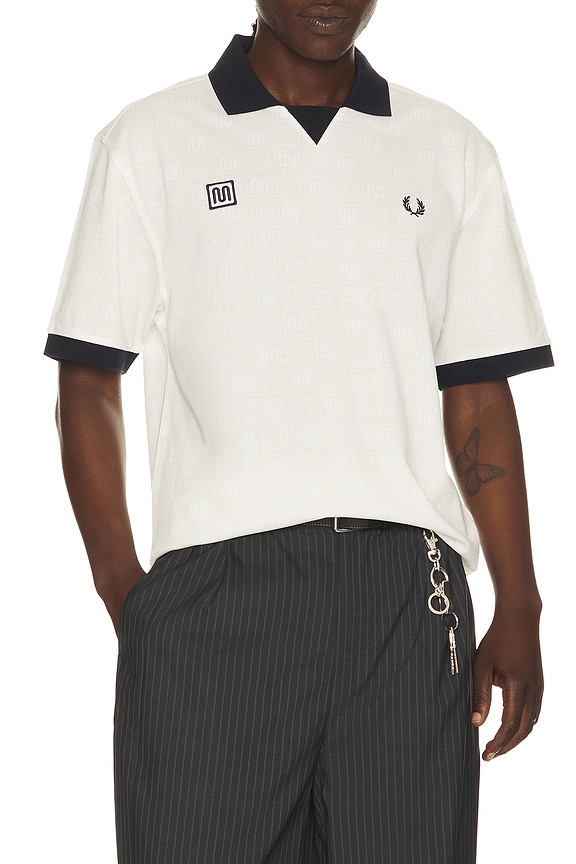 view 1 of 5 x Meyba Printed Polo in Ecru