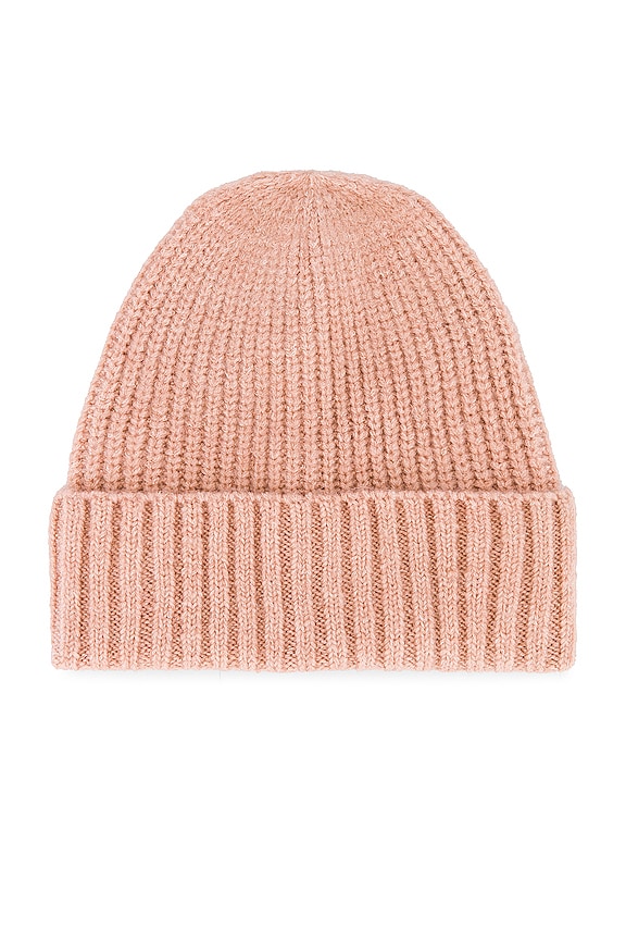 view 1 of 2 Winnie Waffle Cuff Beanie in Peony