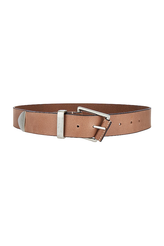 Free People We The Free Getty Leather Belt in English Tweed | REVOLVE