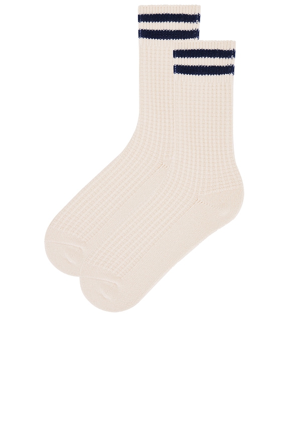 view 2 of 2 Jackson Cozy Stripe Socks in Classic Navy