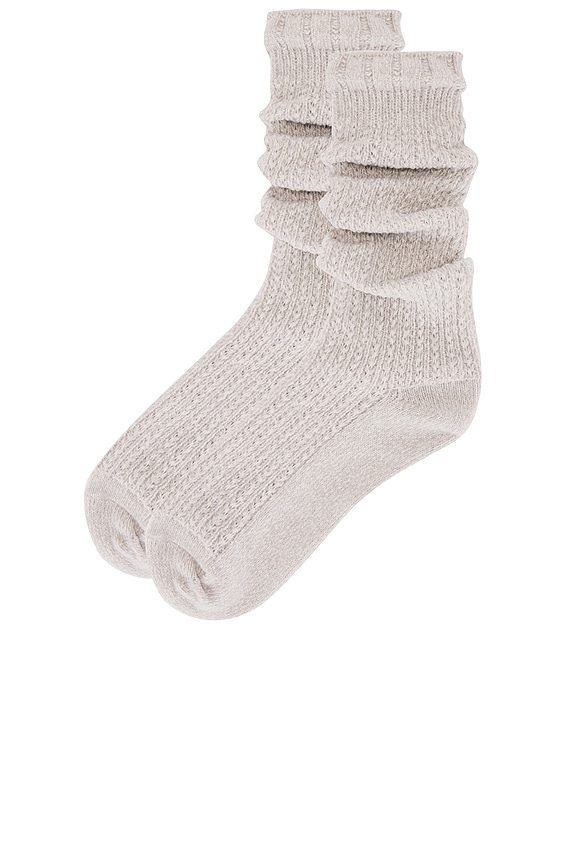 view 2 of 4 CHAUSSETTES FREE PEOPLE STAPLE SLOUCH in Marled Grey