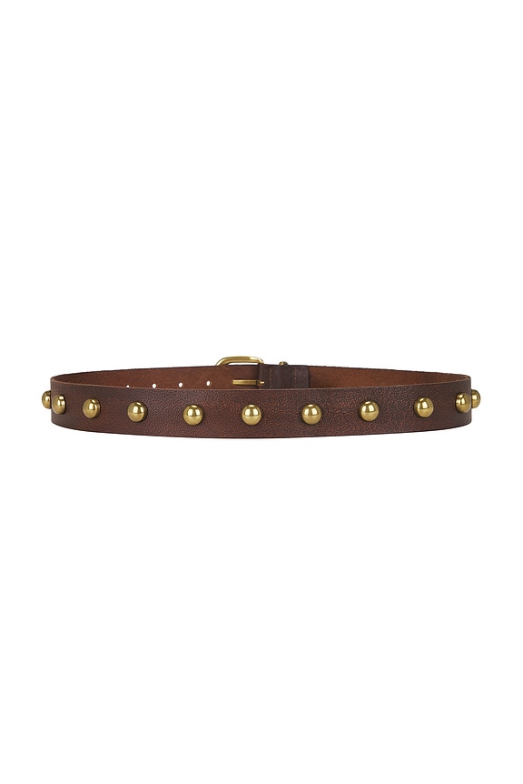 view 2 of 3 Rhodes Stud Belt in Cognac