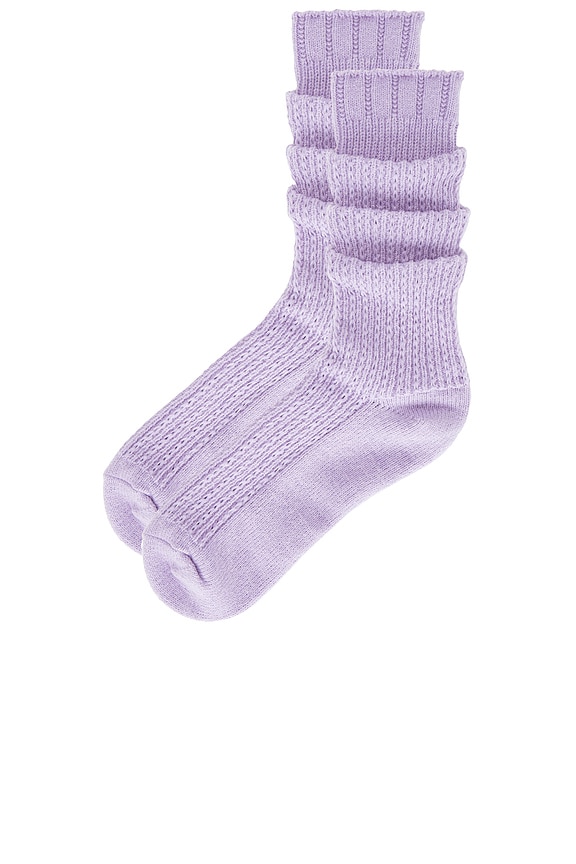 view 2 of 4 Staple Slouch Socks in Lavender