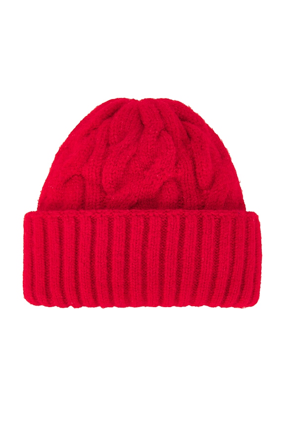 view 2 of 3 Coast Line Beanie in Bright Red