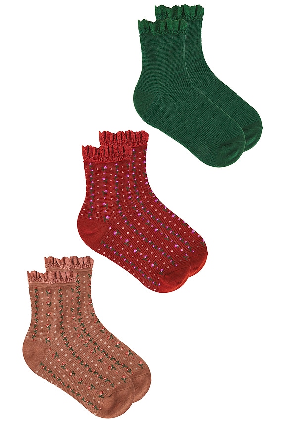 view 2 of 3 Ruffle Sock Pack in Merry & Bright