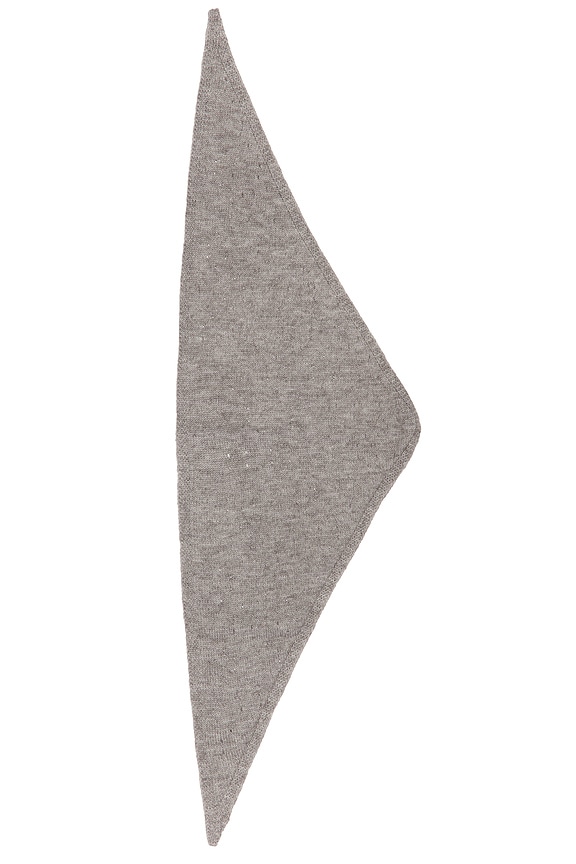 view 2 of 2 Essential Triangle Scarf in Grey