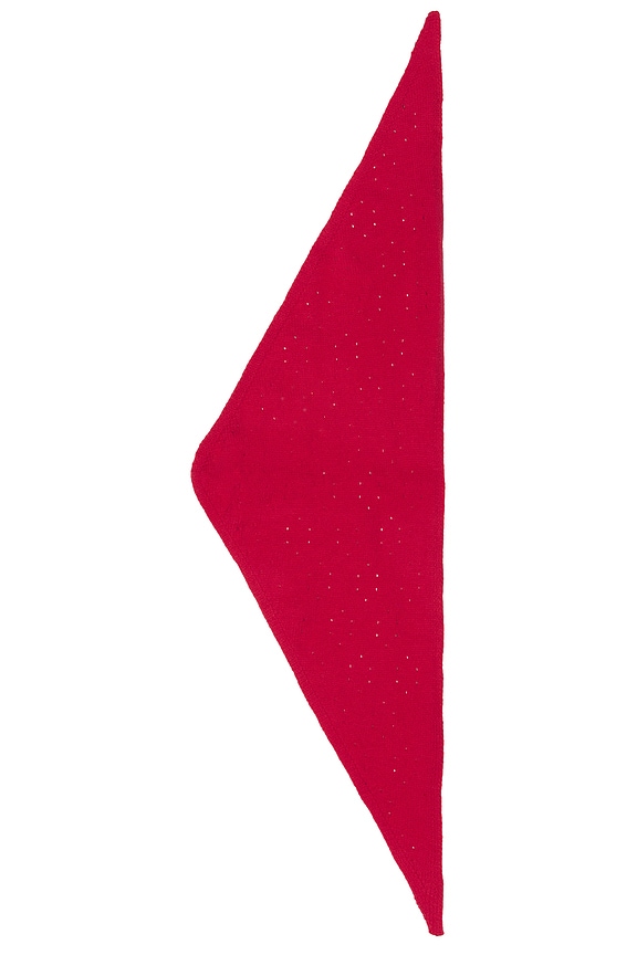 view 2 of 2 Essential Triangle Scarf in Red