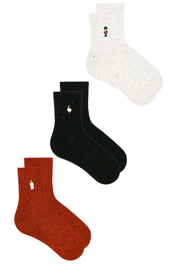 view 2 of 3 Holiday Heritage Sock Pack in Red