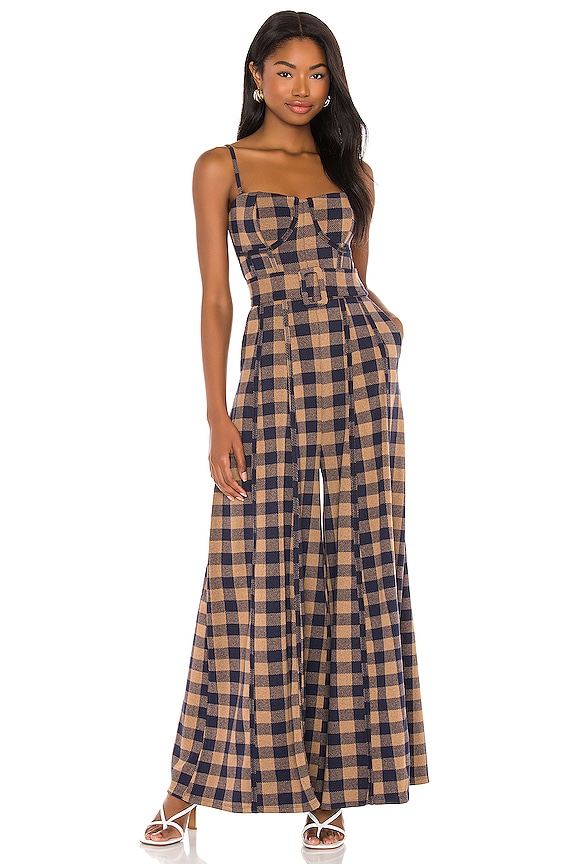 view 2 of 5 Hold Me Tight Jumpsuit in Indigo Combo