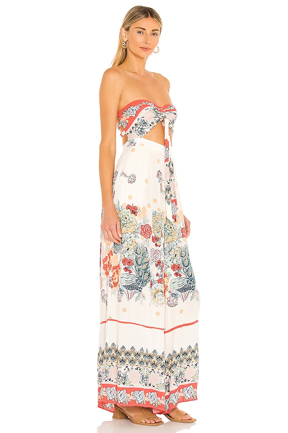 view 2 of 3 Bali Birds Of Paradise Jumpsuit in Ivory Combo