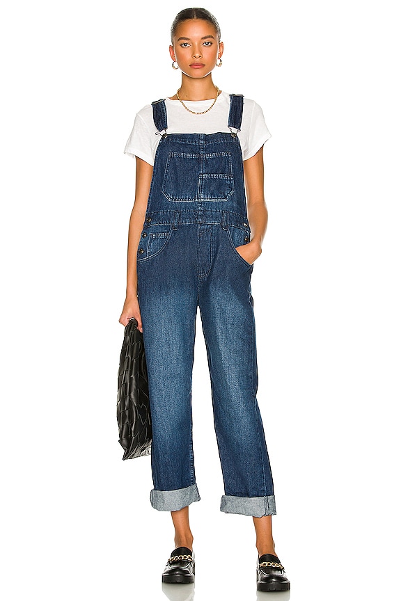 view 2 of 4 x We The Free Ziggy Denim Overall in Inky Indigo