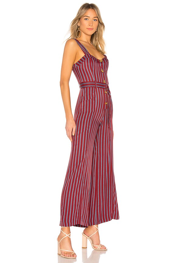 view 2 of 3 City Girl Jumpsuit in Wine