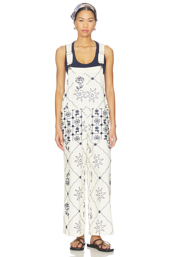 view 2 of 5 x We The Free Rising Sun Overall in Solar Ecru