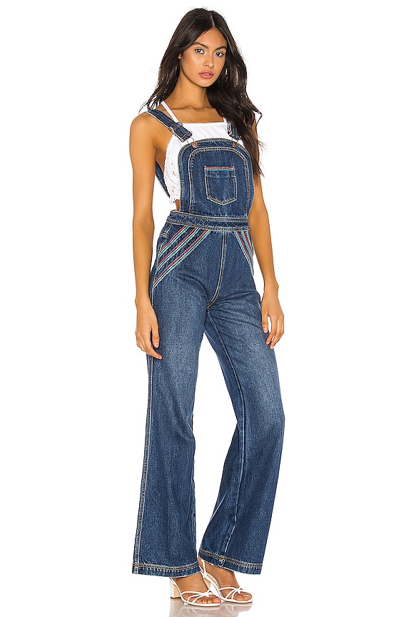 view 2 of 3 Chasing Rainbows Overall in Blue